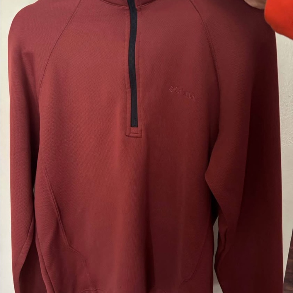 Columbia Maroon Quarter-Zip Pullover